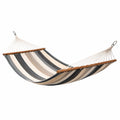 Amaca a Strisce in Cotone con Barre in Legno
