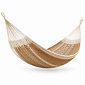 Amaca in Cotone Tessuto Beige e Marrone 200x150 cm
