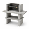Barbecue in Cemento Grigio con Ripiani 90x60x110 cm