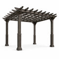 Pergolato da Giardino in Legno Massello Grigio