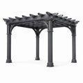 Pergolato in Metallo 3x3 m Nero