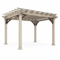 Pergolato in Legno Composito Beige 300x300 cm